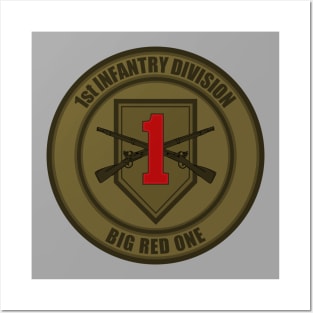 1st Infantry Division (subdued) Posters and Art